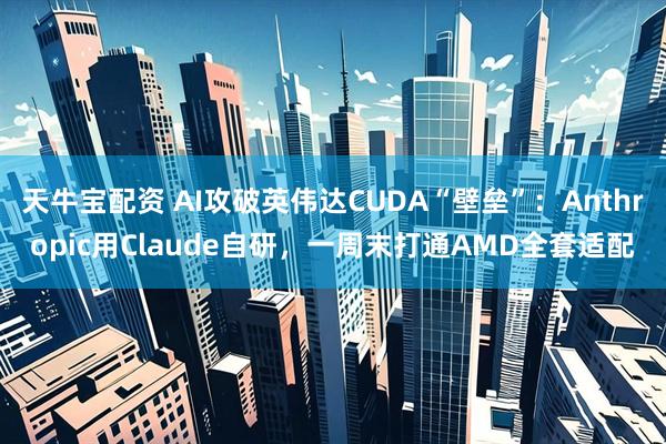 天牛宝配资 AI攻破英伟达CUDA“壁垒”：Anthropic用Claude自研，一周末打通AMD全套适配